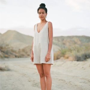 Ozma SIMONE ROMPER in OATMEAL size SMALL